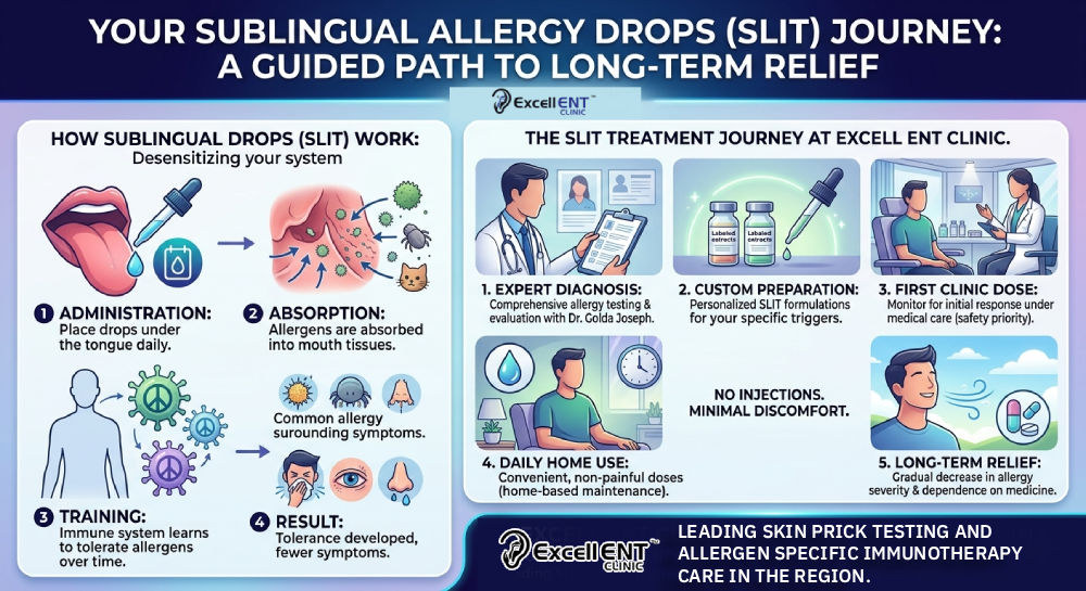 Ditch Allergy Shots! Understanding Allergy Drops (Sublingual Immunotherapy) at Excell ENT, Muvattupuzha